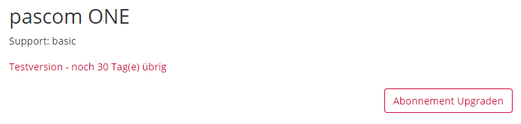 PASCOM Cloud Testversion Abonnement