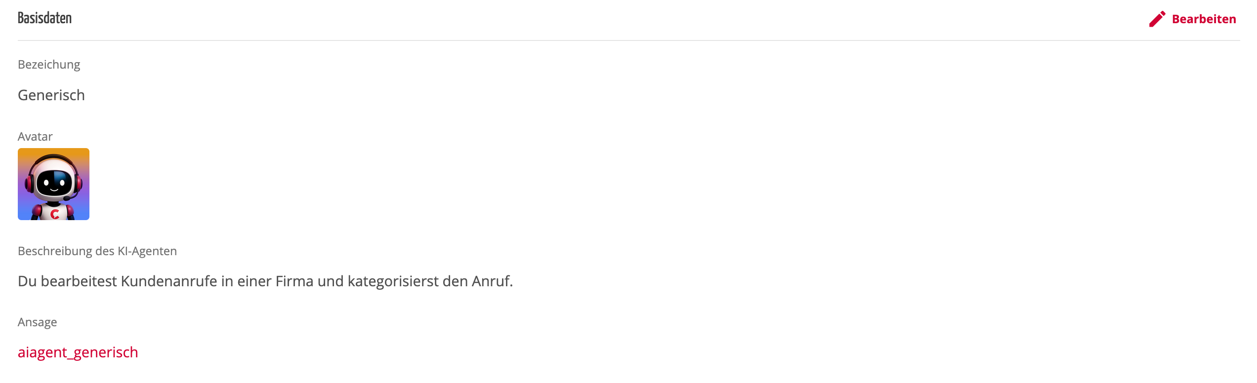 KI-Agenten bearbeiten